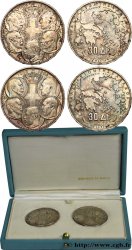 GREECE - PAUL I Coffret de deux Essai de 30 Drachmes Centenaire de la dynastie danoise 1963 Paris