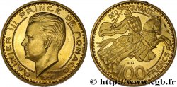 MONACO - PRINCIPALITY OF MONACO - RAINIER III Essai de 100 francs or 1950 Paris MS