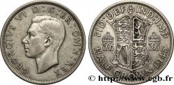 ROYAUME-UNI 1/2 Crown Georges VI 1945