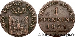 GERMANY - PRUSSIA 1 Pfenning 1821 Berlin