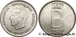 BELGIQUE 250 Francs jubilé d’argent du roi Baudouin légende flamande 1976 Bruxelles