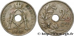 BELGIO 25 Centiemen (Centimes) 1922
