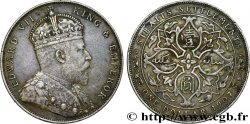 MALAISIE - ÉTABLISSEMENTS DES DÉTROITS 1 Dollar Edouard VII 1907 Bombay