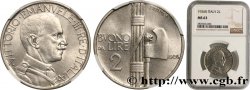 ITALY - KINGDOM OF ITALY - VICTOR-EMMANUEL III Bon pour 2 Lire (Buono da Lire 2) 1926 Rome MS63 NGC