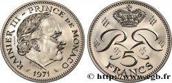 MONACO Essai de 5 Francs Rainier III 1971 Paris