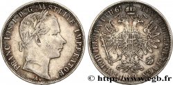 AUSTRIA 1 Florin François-Joseph Ier tête laurée 1861 Vienne