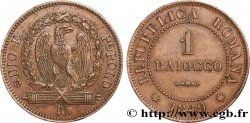 ITALIA - REPUBBLICA ROMANA 1 Baiocco 1849 Rome