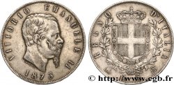 ITALIE 5 Lire Victor Emmanuel II 1873 Milan