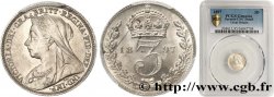 UNITED KINGDOM 3 Pence Victoria buste du jubilé 1897