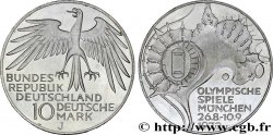GERMANIA 10 Mark / XXe J.O. Munich - Stade Olympique 1972 Hambourg - J