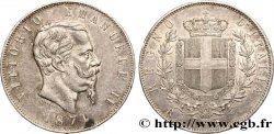 ITALIE - ROYAUME D ITALIE - VICTOR-EMMANUEL II 5 Lire 1871 Rome