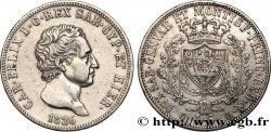 ITALIE - ROYAUME DE SARDAIGNE - CHARLES-FÉLIX 5 Lire  1826 Gênes TTB
