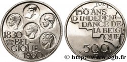 BELGIQUE 500 Francs légende française 150e anniversaire de l’indépendance 1980 Bruxelles