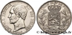BELGIQUE 5 Francs Léopold Ier 1852 