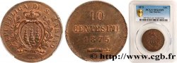 SAN MARINO 10 Centesimi 1875 Milan MS63 PCGS