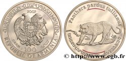 ARMENIA 100 Dram proof panthère 2007