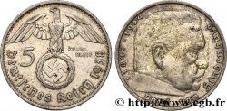 ALLEMAGNE 5 Reichsmark Maréchal Paul von Hindenburg 1938 Stuttgart