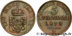 GERMANY - PRUSSIA 3 Pfenninge 1870 Hanovre
