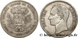 VENEZUELA 5 Bolivares Simon Bolivar 1905 Paris