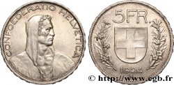 SUIZA 5 Francs berger 1924 Berne