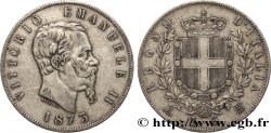 ITALIE 5 Lire Victor Emmanuel II 1873 Milan