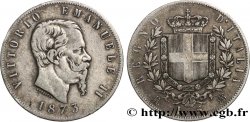 ITALIE 5 Lire Victor Emmanuel II 1873 Milan