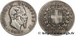 ITALIA 5 Lire Victor Emmanuel II 1873 Milan