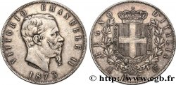 ITALIE 5 Lire Victor Emmanuel II 1873 Milan