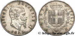ITALIE 5 Lire Victor Emmanuel II 1873 Milan