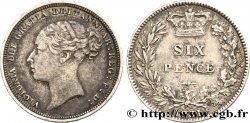ROYAUME-UNI 6 Pence Victoria 1881