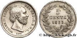 NETHERLANDS 5 Cents Guillaume III 1855 Utrecht