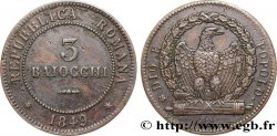 ITALY - RÉPUBLIQUE ROMAINE 3 Baiocchi 1849 Rome