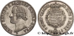 ALEMANIA - SAJONIA-COBURGO -GOTHA 1/6 Thaler Ernest 1845 Dresde