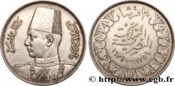 ÉGYPTE - ROYAUME D ÉGYPTE - FAROUK 20 Piastres AH1358 1939  fVZ