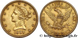 INVESTMENT GOLD 10 Dollars Liberty 1907 Philadelphie