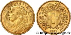 INVESTMENT GOLD 20 Francs Vreneli 1930 Berne