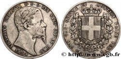 ITALIE - ROYAUME DE SARDAIGNE 5 Lire Victor Emmanuel II 1854 Turin