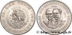 MEXIQUE 10 Pesos anniversaire indépendance et révolution 1960 Mexico