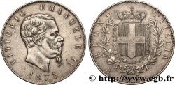 ITALIE 5 Lire Victor Emmanuel II 1875 Rome 