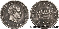 ITALIE - ROYAUME D ITALIE - NAPOLÉON Ier 10 Soldi 1808 Milan