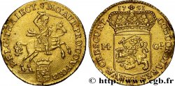 NETHERLANDS - UNITED PROVINCES - UTRECHT 14 Gulden ou cavalier d or 1751 Utrecht