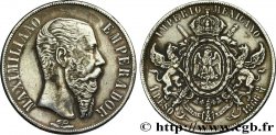 MEXIQUE 1 Peso Empereur Maximilien 1866 Mexico