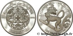 BHUTAN 300 Ngultrums Proof Langur doré 1992
