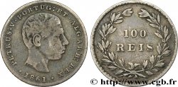 PORTUGAL 100 Réis Pierre V 1861 