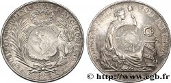 RÉPUBLIQUE DU GUATEMALA Peso, contremarqué sur une 1 Sol du Pérou 1889 1894 Lima