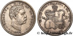 HAWAII 1/2 Dollar roi Kalakaua Ier 1883 San Francisco XF