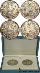 GREECE - PAUL I Coffret de deux Essai de 30 Drachmes Centenaire de la dynastie danoise 1963 Paris fST
