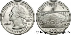 ÉTATS-UNIS D AMÉRIQUE 1/4 Dollar Virginie Occidentale - Silver Proof 2005 San Francisco