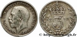 ROYAUME-UNI 3 Pence Georges V 1913