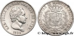 ITALY - KINGDOM OF SARDINIA 5 Lire Charles Félix 1829 Turin VF
